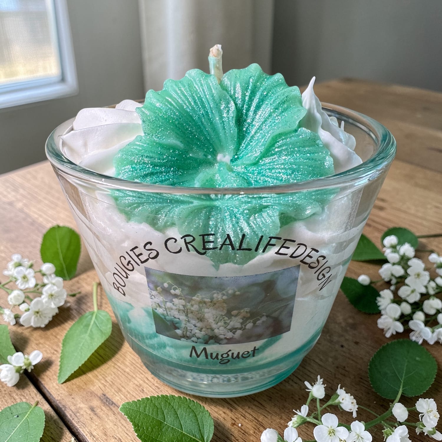 Bougie chantilly parfum Muguet