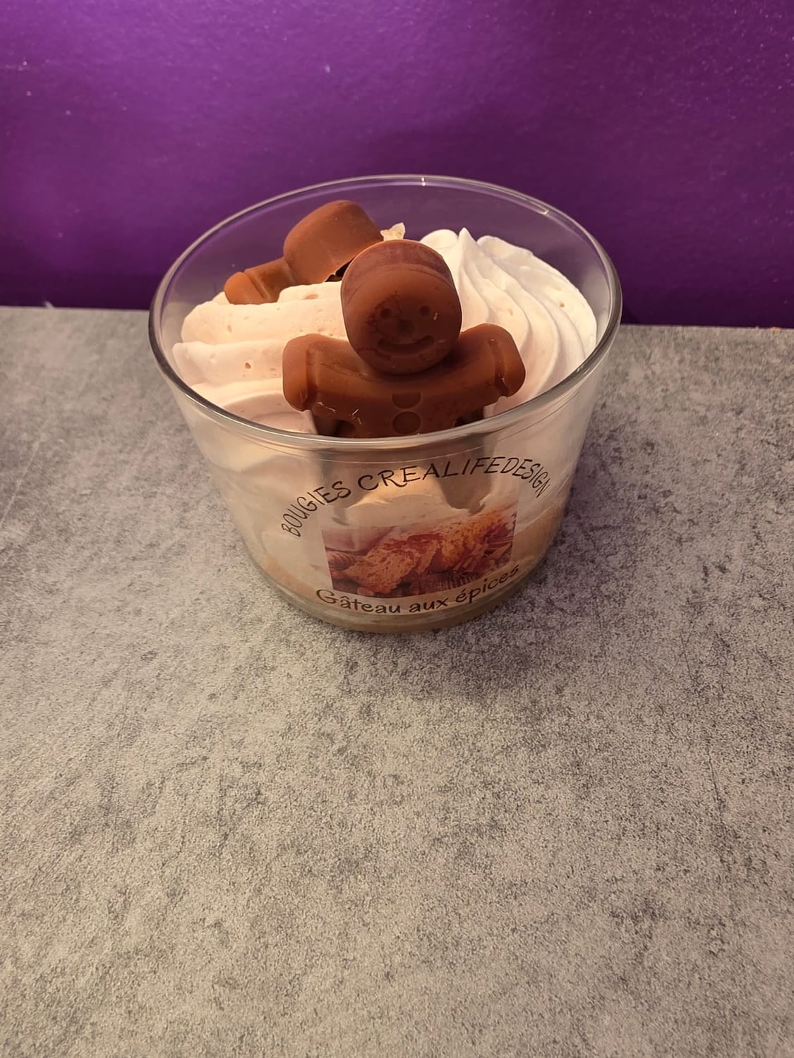 Bougie gâteau aux épices 